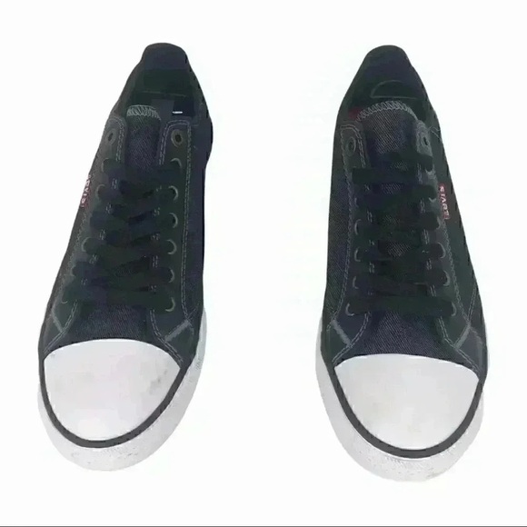 Levi’s Stan Buck C Men’s Sneakers Size 8 Black Denim Retro Comfort Casual - Picture 5 of 16